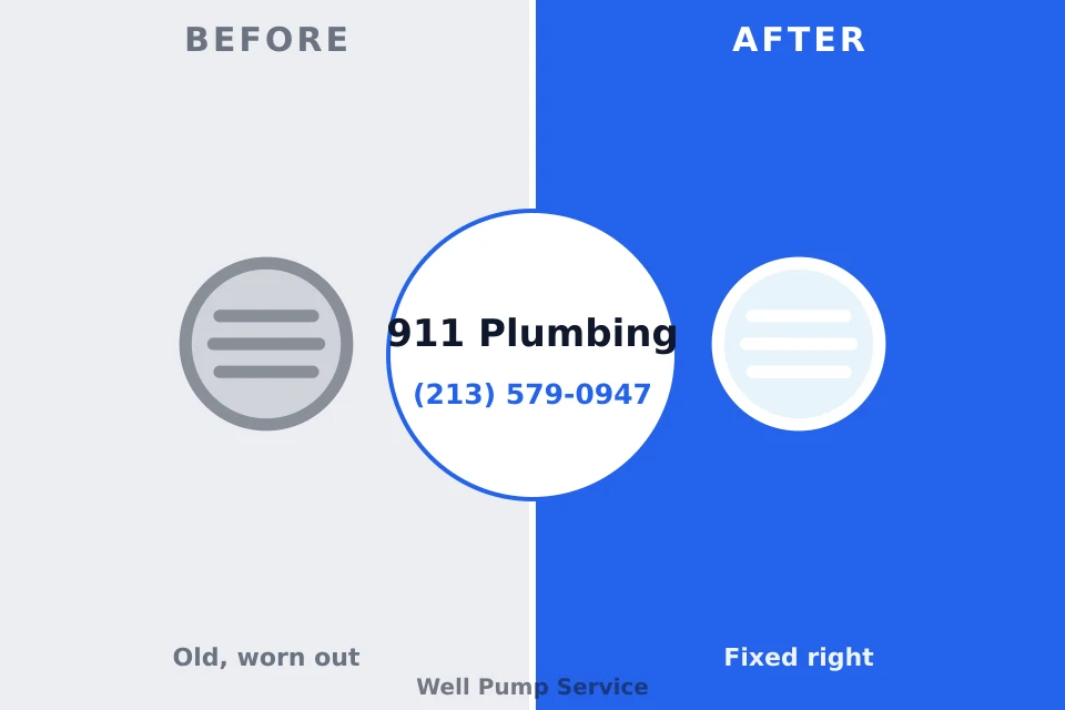 Before and after: plumbing repair Woodlake, CA
